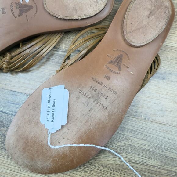 Frye Boots Chelsea Thong Brown Sandals Size 8M Slip On - Picture 7 of 8